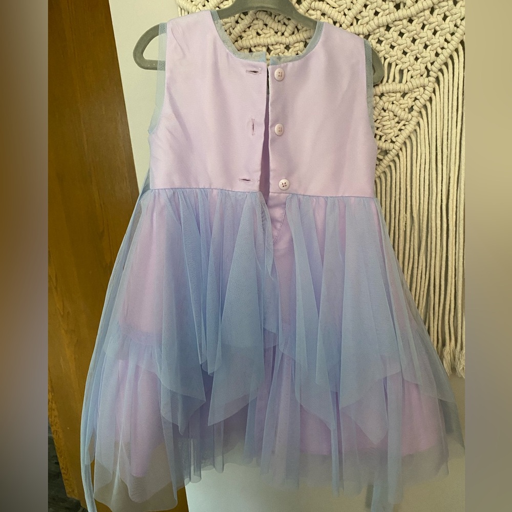 2/$10 Jona Michelle blue/purple sequin fairy party dress size 2T - Picture 5 of 5